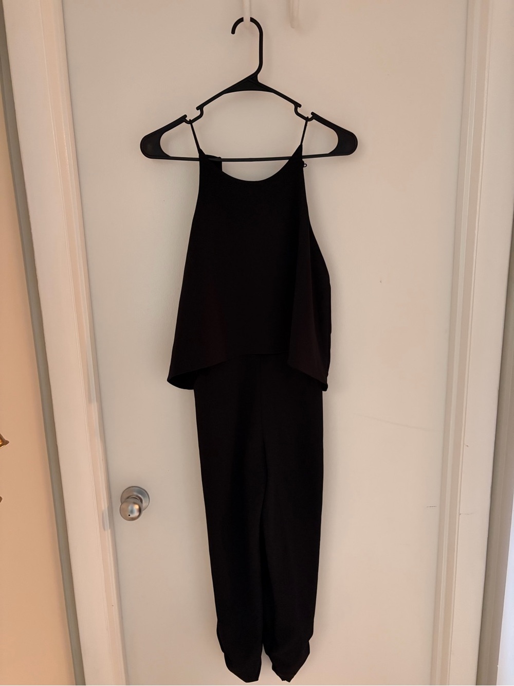 Black Halter Jumpsuit - Women's Sleeveless Jumpsuit